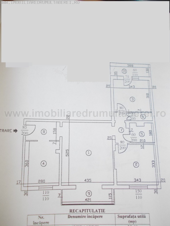 vanzare apartament 3 camere, 1 Mai, cf 1, etaj 9/10, semidecomandat, bloc 1979,       pret 68.000 EUR