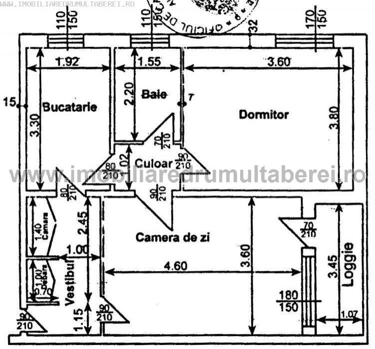 vanzare apartament 2 camere, Parc Moghioros, cf 1, etaj 9/10, circular, liber,        pret 55.000 EUR