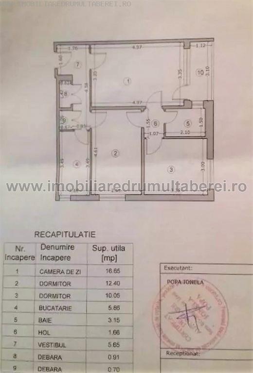 vanzare apartament 3 camere, Plaza, cf 1, etaj 6/10, circular, liber,        pret 60.000 EUR