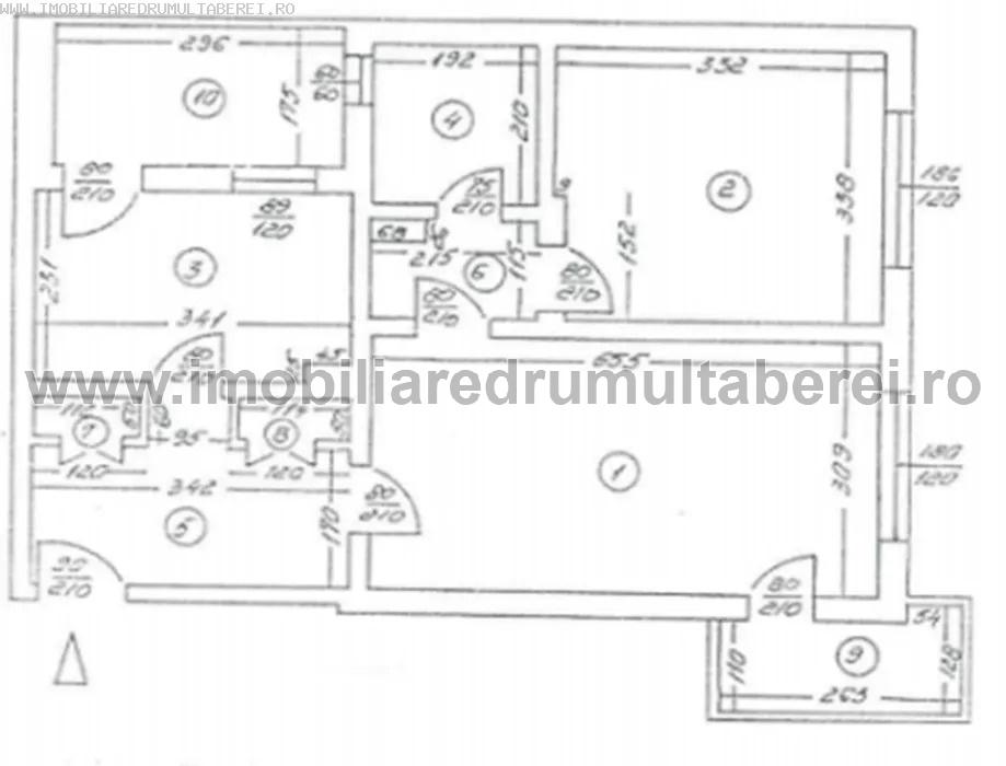 vanzare apartament 2 camere, 1 Mai, cf 1, etaj 6/10, semidecomandat, bloc 1981,          pret 63.000 EUR