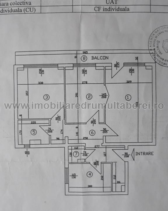 vanzare apartament 3 camere, Valea Argesului, cf 1, decomandat, etaj 3/10, liber,        pret 67.000 EUR