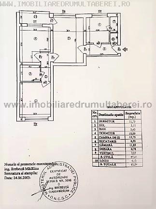 vanzare apartament 3 camere, Orizont, cf 1, etaj 2/4, semidecomandat, cu imbunatatiri,         pret 68.000 EUR