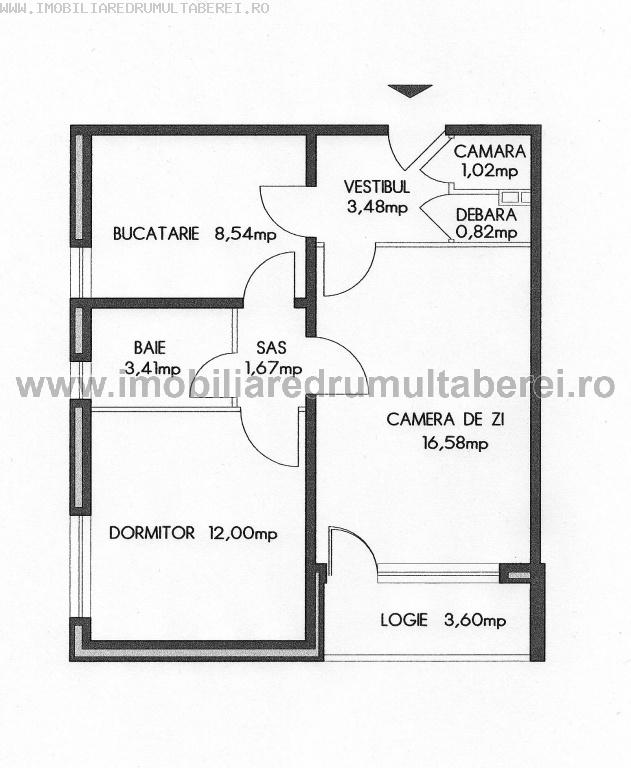 vanzare apartament 2 camere, Favorit, Sibiu, cf 1, parter/10, circular, liber,          pret 57.000 EUR