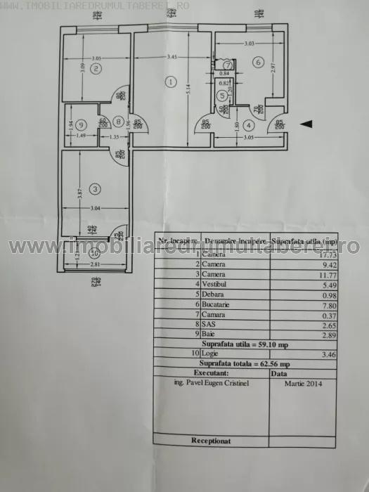 vanzare apartament 3 camere, Parc Drumul Taberei, Bucla, cf 1, etaj 3/4, semidecomandat, renovat,         pret 78.000 EUR