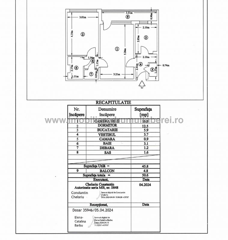 vanzare apartament 2 camere, Brasov, Ghencea, cf 1, etaj 4/10, semidecomandat, mobilat,         pret 93.000 EUR