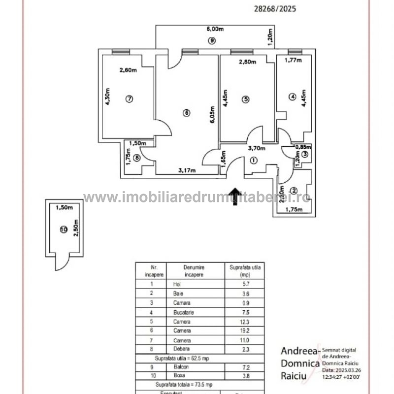 vanzare apartament 3 camere, Bucla, Romancierilor Metrou, cf 1, etaj 10/10, semidecomandat, mobilat, bloc reabilitat,         pret 125.000 EUR