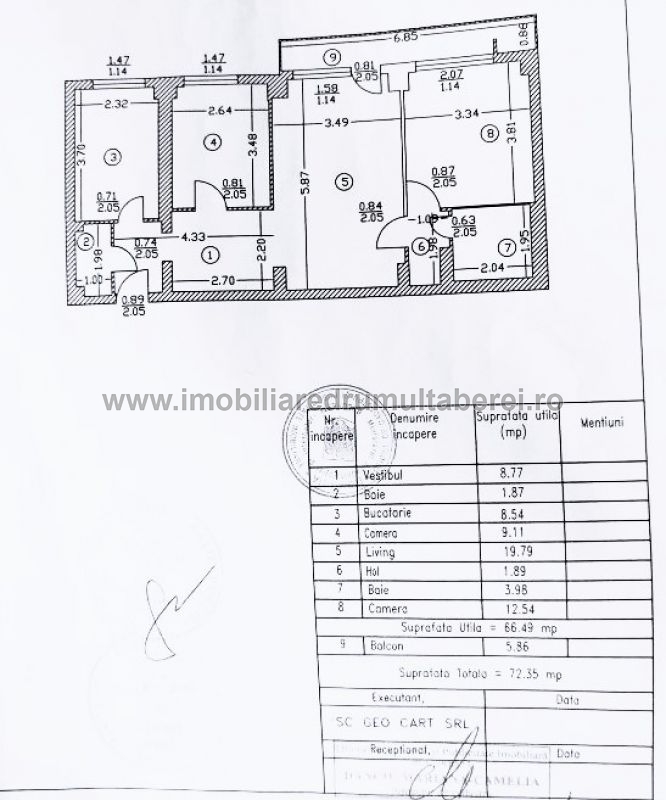 vanzare apartament 3 camere, 1 Mai, Auchan, cf 1, etaj 9/10, semidecomandat, bloc 1980,           pret 140.000 EUR