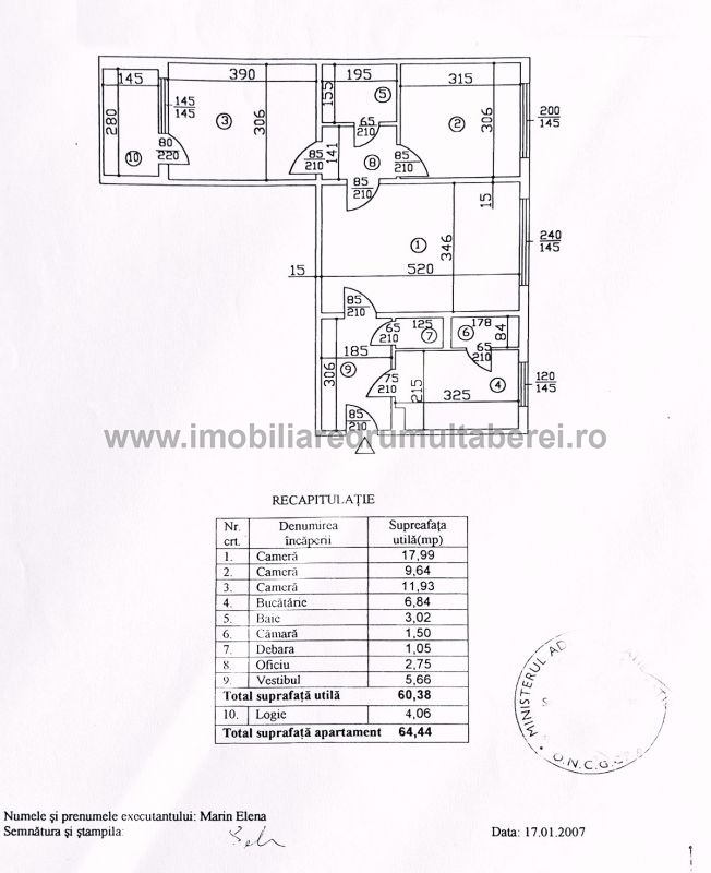 vanzare apartament 3 camere, Valea Ialomitei, Metrou, cf 1, etaj 3/4, semidecomandat, bloc reabilitat,      pret 118.000 EUR