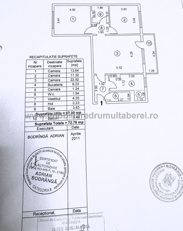 vanzare apartament 3 camere, 1 Mai, Sibiu, cf 1, etaj 8/10, semidecomandat, renovat, mobilat,         pret 160.000 EUR