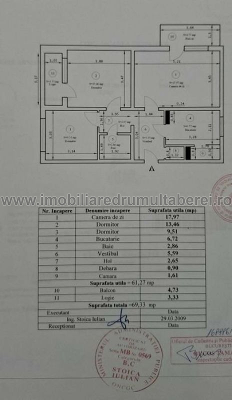 vanzare apartament 3 camere, Favorit, Metrou, cf 1, decomandat, etaj 2/4, mobilat, bloc reabilitat,          pret 148.000 EUR